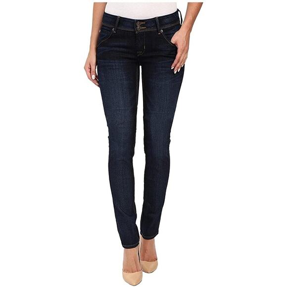 Hudson Jeans Womens Size 26 Collin Flap Pocket Dark Wash Low-Rise Skinny Denim - Picture 1 of 7